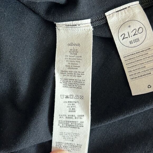New Allbirds Men’s Natural Run Mid Layer in Natural Black Size L - Picture 9 of 12